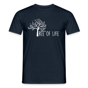 Tree of life. tree of Life - Men's T-Shirt - navy - Front - AI Model Male 178 light (178cm)