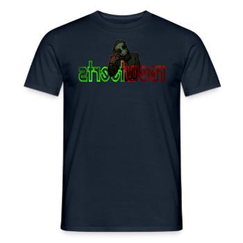 streetwear gasmaske - Männer T-Shirt - Navy - Vorne - AI Model Male 178 light (178cm)