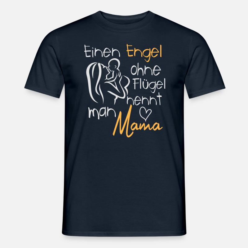 Mama Engel - Männer T-Shirt - Navy