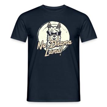 No Drama, Lama! - Männer T-Shirt - Navy - Vorne - AI Model Male 178 light (178cm)