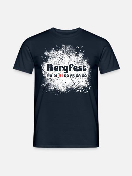 Bergfest Mittwoch Halbzeit Hälfte - Männer T-Shirt - Navy