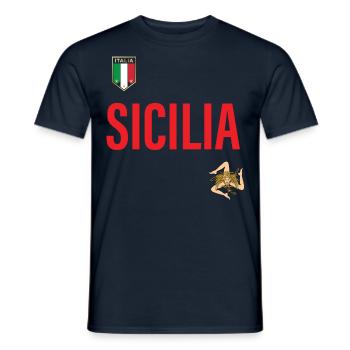 Sicily Jersey - Men's T-Shirt - navy - Front - AI Model Male 178 light (178cm)