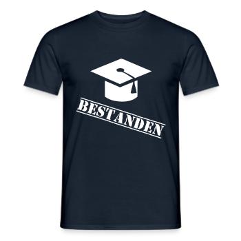 Prüfung Abschluss bestanden Doktorhut Doktor Hut - Männer T-Shirt - Navy - Vorne - AI Model Male 178 light (178cm)