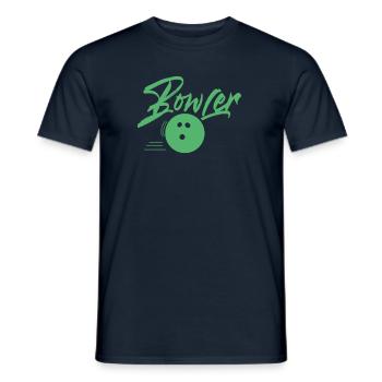 Club de bowling bowling bowling bowling bowling - T-shirt homme - marine - Devant - AI Model Male 178 light (178cm)
