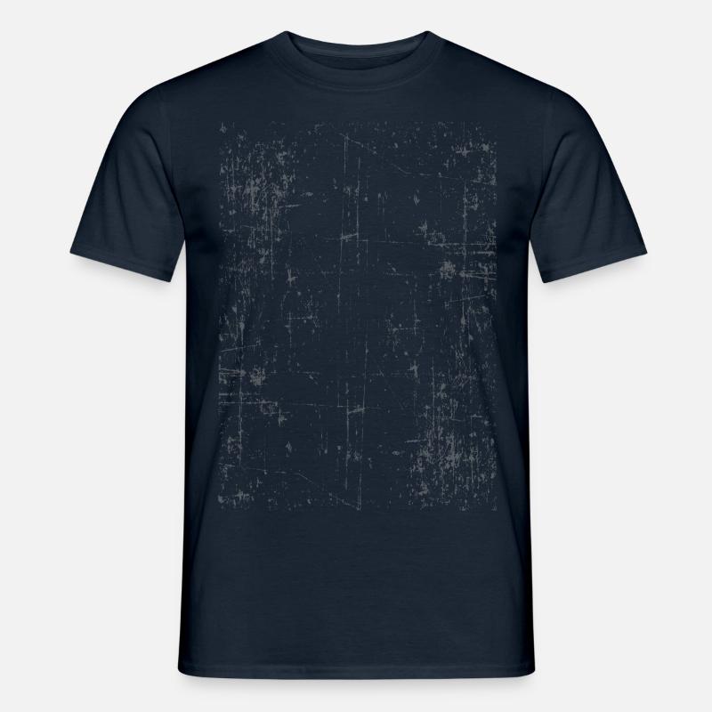 Effekt Kaputter Hintergrund Vintage Frame - Männer T-Shirt - Navy