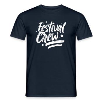Festival team festival goers team festivals - Men's T-Shirt - navy - Front - AI Model Male 178 light (178cm)