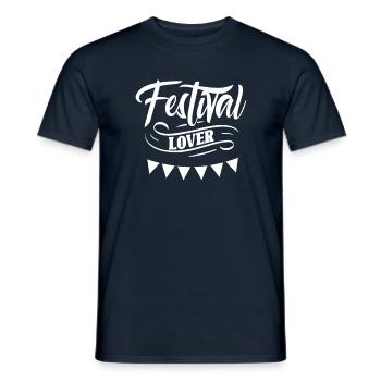 Festival lovers Festival Festival goers team - Men's T-Shirt - navy - Front - AI Model Male 178 light (178cm)