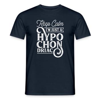 Maladie hypocondriaque Maladie d'anxiété hypocondriaque - T-shirt homme - marine - Devant - AI Model Male 178 light (178cm)