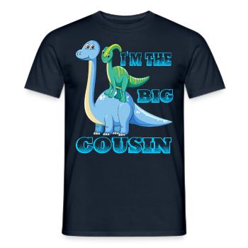 I'm the big cousin gift - Men's T-Shirt - navy - Front - AI Model Male 178 light (178cm)