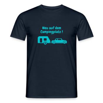 Neu auf dem Campingplatz, Baby, Geschenk, Kinder, - Männer T-Shirt - Navy - Vorne - AI Model Male 178 light (178cm)