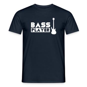Bass player bass player music bass player musician - Men's T-Shirt - navy - Front - AI Model Male 178 light (178cm)
