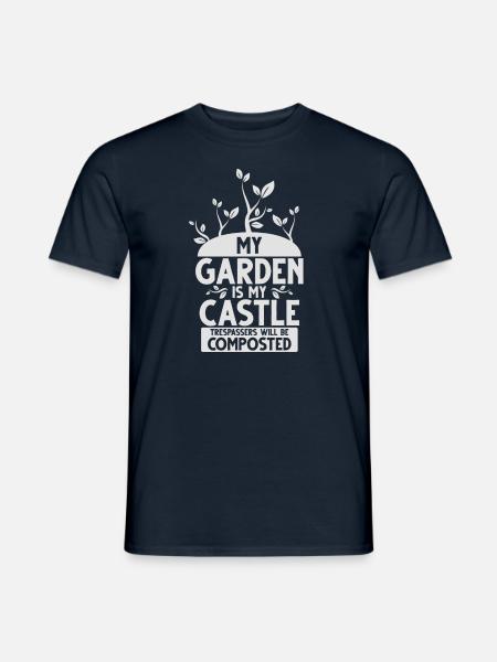 My Garden - Mein Garten - T-shirt herr - marinblå