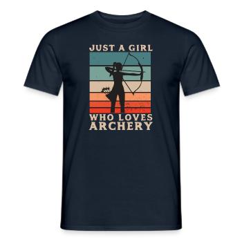 Archery - Archery - Bow and Arrow - Men's T-Shirt - navy - Front - AI Model Male 178 light (178cm)