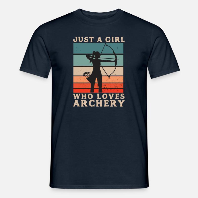 Bogenschießen - Archery - Pfeil und Bogen - Männer T-Shirt - Navy