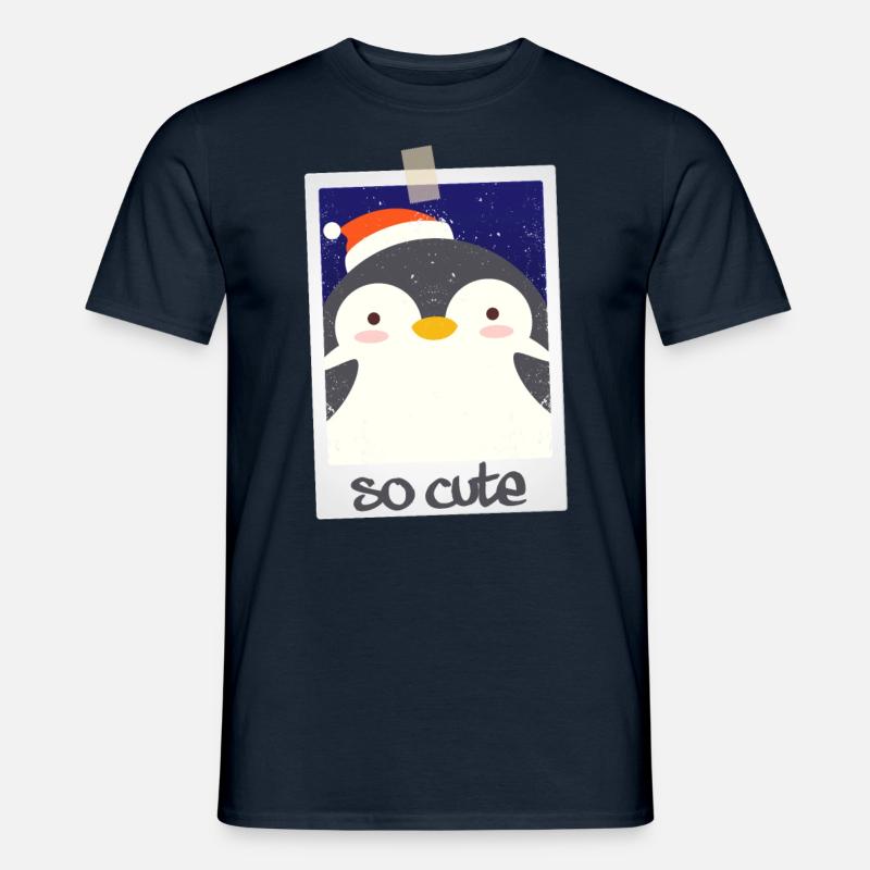 Pinguin so cute 9/13 - Männer T-Shirt - Navy