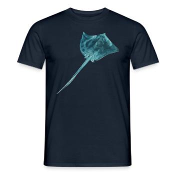 Rays with turquoise skin - Men's T-Shirt - navy - Front - AI Model Male 178 light (178cm)