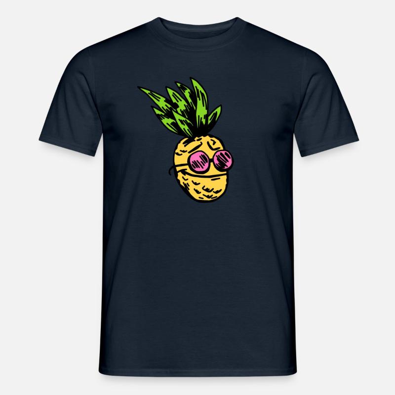 Ananas - Männer T-Shirt - Navy