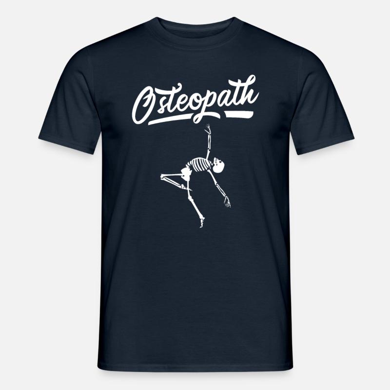 Osteopath Chiropraktiker Osteopathie Osteopathin - Männer T-Shirt - Navy