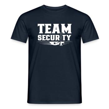 Team Security Security Security Security Guard - Men's T-Shirt - navy - Front - AI Model Male 178 light (178cm)