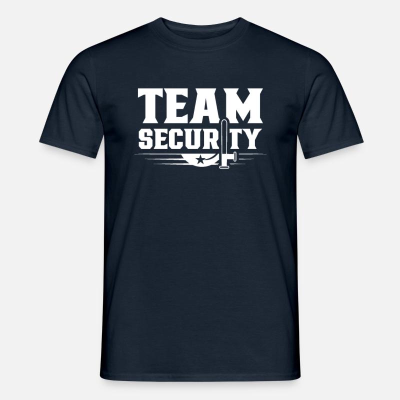 Team Sicherheit Sicherheitsmann Security Wachmann - Männer T-Shirt - Navy