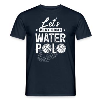 Let's Play Water Polo Water Polo Team - Men's T-Shirt - navy - Front - AI Model Male 178 light (178cm)