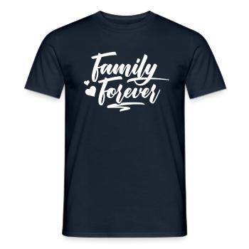 Family Forever Parents Family - Men's T-Shirt - navy - Front - AI Model Male 178 light (178cm)