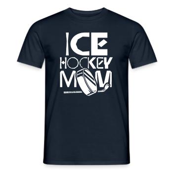 Eishockey Mama Team Eishockeyspieler Ice Hockey - Men's T-Shirt - navy - Front - AI Model Male 178 light (178cm)