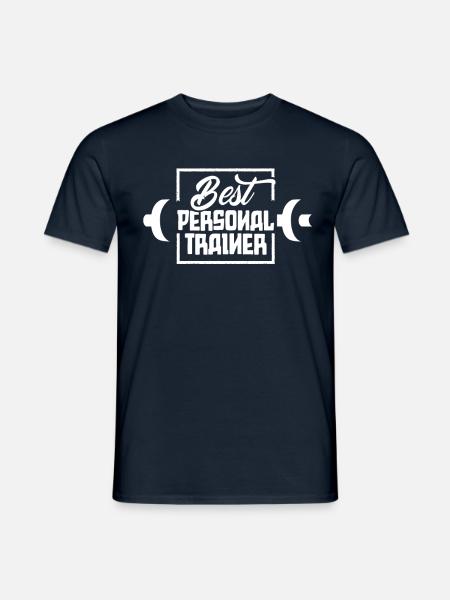 Bester Personal Trainer Fitnesstrainer Fitness - Männer T-Shirt - Navy