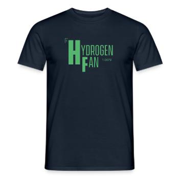 Symbole de ventilateur à hydrogène H Pile à combustible Hydrogène - T-shirt homme - marine - Devant - AI Model Male 178 light (178cm)