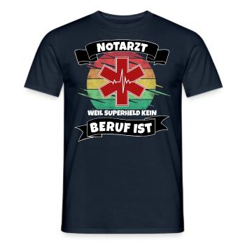 Notarzt - Männer T-Shirt - Navy - Vorne - AI Model Male 178 light (178cm)