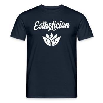 Beautician Cosmetics Cosmetics Make Up Profession - Men's T-Shirt - navy - Front - AI Model Male 178 light (178cm)