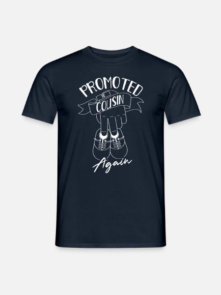 Wieder Zum Cousin Befördert Vetter Cousine - Mænd T-shirt - marineblå