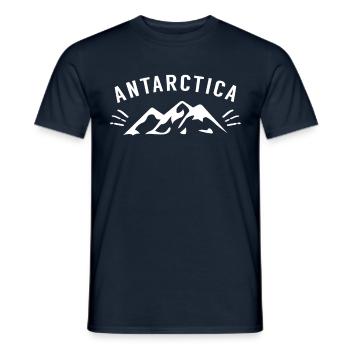 Expédition Antarctique Pingouin Pôle Sud Voyage - T-shirt homme - marine - Devant - AI Model Male 178 light (178cm)