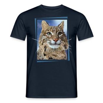 Lynx - Men's T-Shirt - navy - Front - AI Model Male 178 light (178cm)