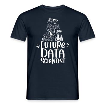 Zukünftiger Datenwissenschaftler Datenanalyst - Männer T-Shirt - Navy - Vorne - AI Model Male 178 light (178cm)