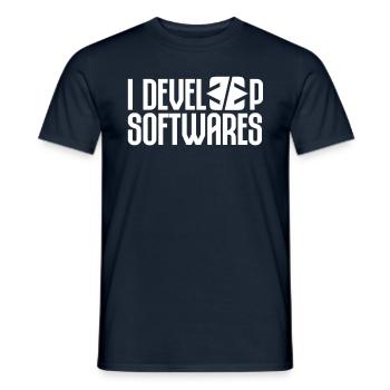 Ich Entwickle Software Softwareentwickler - Männer T-Shirt - Navy - Vorne - AI Model Male 178 light (178cm)