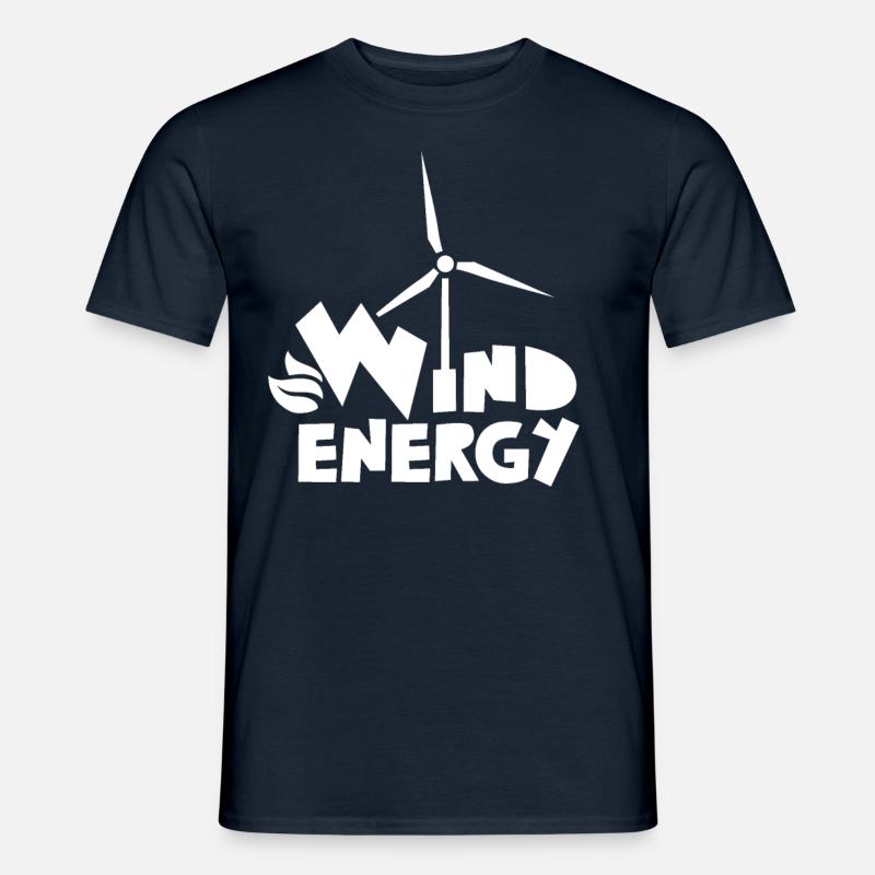 Éolienne Éolienne Éolienne Éolienne Éolienne - T-shirt homme - marine