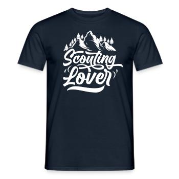 Scout Lovers Tent Camp Clan ScoutIng - Men's T-Shirt - navy - Front - AI Model Male 178 light (178cm)