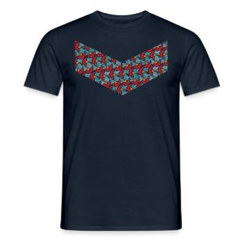 t shirt wax man wax - Men's T-Shirt - navy - Front - AI Model Male 178 light (178cm)