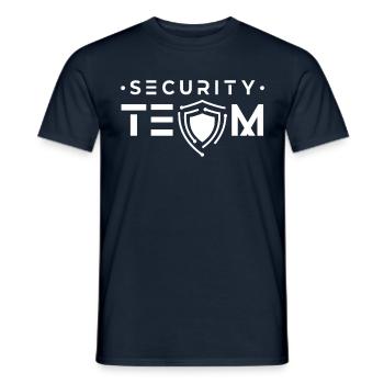 Security Team Security Team Security Bouncer - Men's T-Shirt - navy - Front - AI Model Male 178 light (178cm)