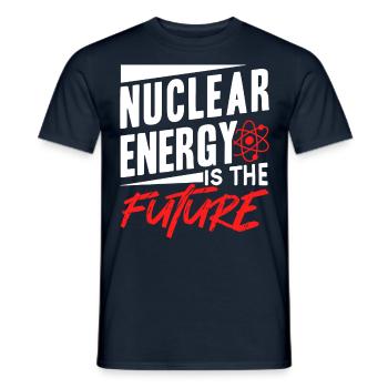 Nuclear energy is the future Nuclear power Nuclear power - Men's T-Shirt - navy - Front - AI Model Male 178 light (178cm)