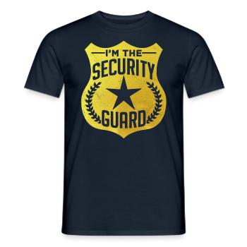 Je suis l’agent de sécurité de sécurité - T-shirt homme - marine - Devant - AI Model Male 178 light (178cm)