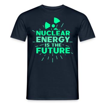 Nuclear power is the future Nuclear power Nuclear energy - Men's T-Shirt - navy - Front - AI Model Male 178 light (178cm)