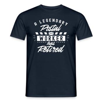 Un facteur légendaire a pris sa retraite - T-shirt homme - marine - Devant - AI Model Male 178 light (178cm)