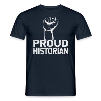 Proud historian History Profession History - Men's T-Shirt - navy - Front - AI Model Male 178 light (178cm)