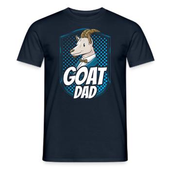 Goat Father Goat Father Goat Animal Domestic Goat - Men's T-Shirt - navy - Front - AI Model Male 178 light (178cm)