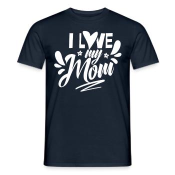 J’aime ma mère Fête des mères Maman Maman Maman Maman - T-shirt homme - marine - Devant - AI Model Male 178 light (178cm)