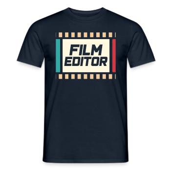 Film Editor Edit Filmeditor Video - Männer T-Shirt - Navy - Vorne - AI Model Male 178 light (178cm)