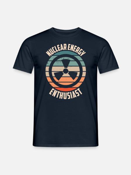Kernkraft Enthusiast Atomenergie Kernenergie - Männer T-Shirt - Navy