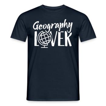 Geographie Liebhaber Geograph Geographiestudent - Männer T-Shirt - Navy - Vorne - AI Model Male 178 light (178cm)